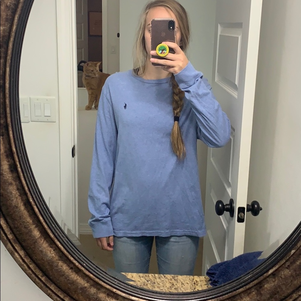 Long sleeve polo shirt